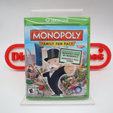 MONOPOLY: FAMILY FUN PACK - NEW & Factory Sealed with Authentic Y-Fold Seal! (XBox One)