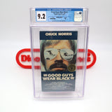 GOOD GUYS WEAR BLACK (CHUCK NORRIS) CGC GRADED 9.2 A+! NEW & Factory Sealed with Authentic V-Overlap Seam! (VHS)