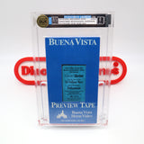 BUENA VISTA SCREENER PREVIEW: WORKOUT BARBIE / BEST OF ED SULLIVAN / FRANKENWEENIE - IGS GRADED 8.5 BOX & 8 SEAL! NEW & Factory Sealed with Authentic 3-Sided Seam! (VHS)