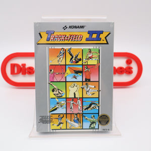 TRACK AND & FIELD II 2 - ROUND SOQ! NEW & Factory Sealed with Authentic H-Seam! (NES Nintendo)