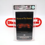 VILLAGE OF THE DAMNED (SCREENER!) VGA GRADED 85 NM+ ARCHIVAL SILVER! NEW & Factory Sealed with Authentic V-Overlap Seam! (VHS)