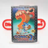 SONIC THE HEGEHOG 2 II - NEW & Factory Sealed with Authentic 3-Sided Seam! (Sega Genesis)