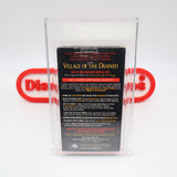 VILLAGE OF THE DAMNED (SCREENER!) VGA GRADED 85 NM+ ARCHIVAL SILVER! NEW & Factory Sealed with Authentic V-Overlap Seam! (VHS)