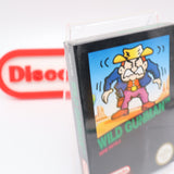 WILD GUNMAN - NEW & Factory Sealed with Authentic 3-Sided Seam! PAL Spanish Version! (NES Nintendo)