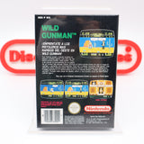 WILD GUNMAN - NEW & Factory Sealed with Authentic 3-Sided Seam! PAL Spanish Version! (NES Nintendo)