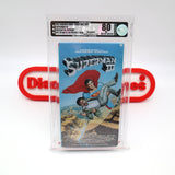 SUPERMAN III / SUPER MAN 3 - VGA GRADED 80 NM ARCHIVAL SILVER! NEW & Factory Sealed with Authentic H-Overlap Seam! (VHS)