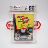 WIN, LOSE or DRAW - WATA GRADED 9.6 A+! NEW & Factory Sealed with Authentic H-Seam! (NES Nintendo)