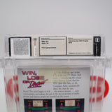 WIN, LOSE or DRAW - WATA GRADED 9.6 A+! NEW & Factory Sealed with Authentic H-Seam! (NES Nintendo)