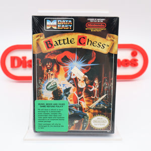 BATTLE CHESS / BATTLECHESS - NEW & Factory Sealed with Authentic H-Seam! (NES Nintendo)