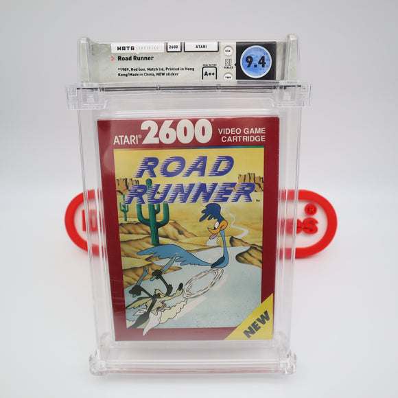 ROAD RUNNER / ROADRUNNER - WATA GRADED 9.4 A++ From Case Pack! NEW & Factory Sealed! (Atari 2600)