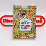THE GREAT WALDO SEARCH - NEW & Factory Sealed with Authentic H-Seam! (NES Nintendo)