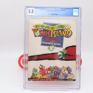 SUPER MARIO WORLD 2: YOSHI'S ISLAND NINTENDO PLAYER'S GUIDE - SNES STRATEGY GUIDE - CGC GRADED 3.5