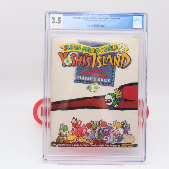 SUPER MARIO WORLD 2: YOSHI'S ISLAND NINTENDO PLAYER'S GUIDE - SNES STRATEGY GUIDE - CGC GRADED 3.5
