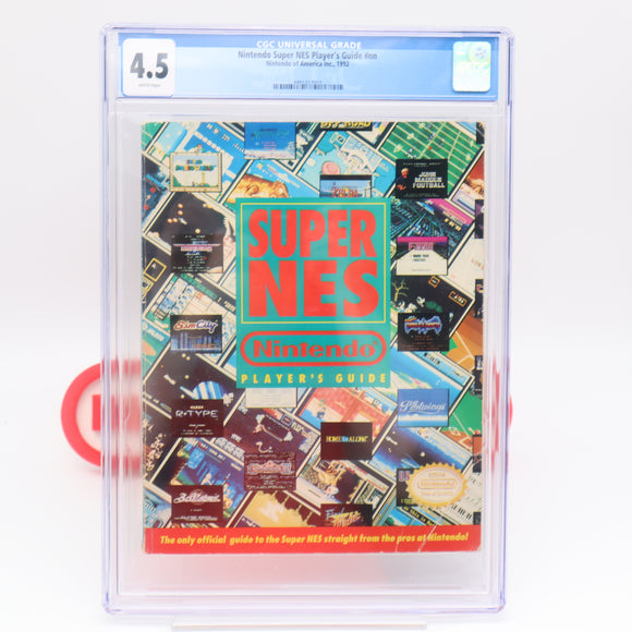 SUPER NES PLAYER'S GUIDE / SNES NINTENDO STRATEGY GUIDE - CGC GRADED 4.5