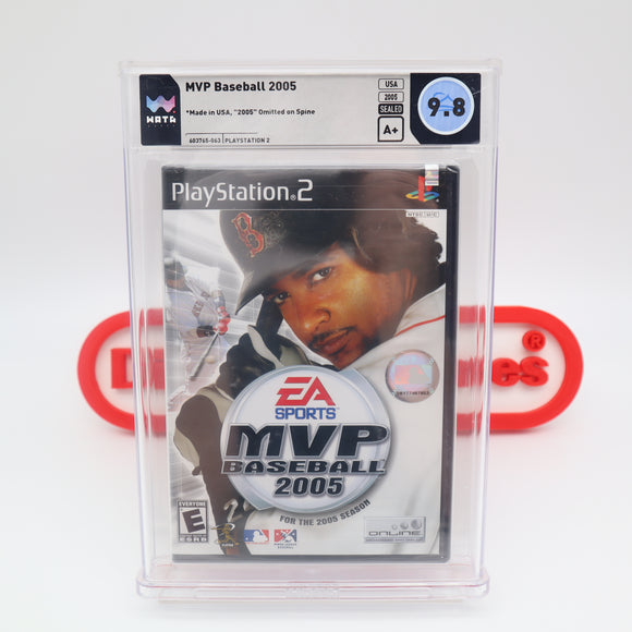 MVP BASEBALL 2005 05 - WATA GRADED 9.8 A+! NEW & Factory Sealed! (PS2 PlayStation 2)
