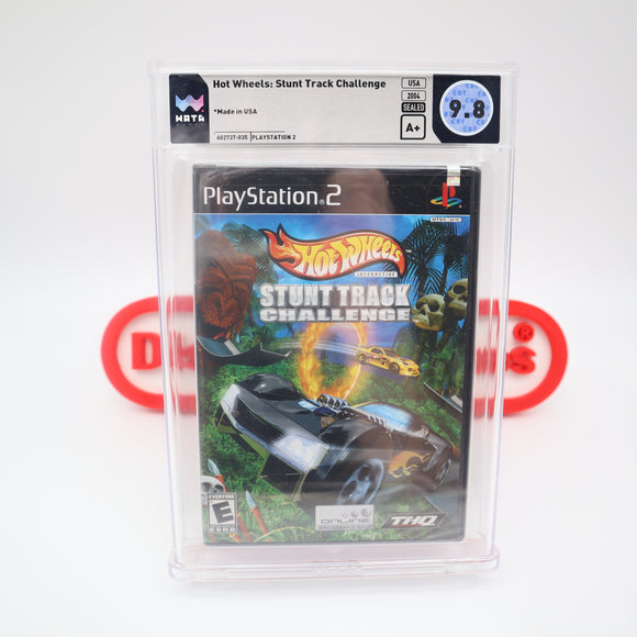 HOT WHEELS: STUNT TRACK CHALLENGE - WATA GRADED 9.8 A+! NEW & Factory Sealed! (PS2 PlayStation 2)