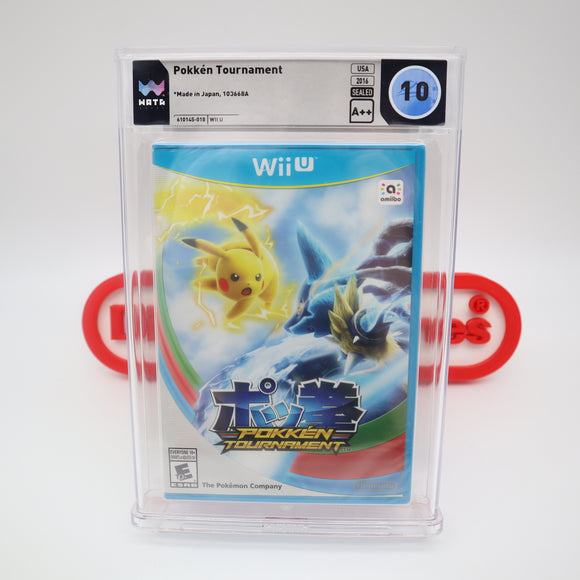 POKKEN TOURNAMENT - PERFECT/HIGHEST GRADED WATA 10 A++! NEW & Factory Sealed! (Nintendo Wii U)