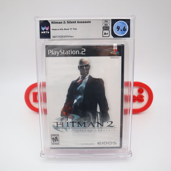 HITMAN 2 II: SILENT ASSASSIN - WATA GRADED 9.6 A+! NEW & Factory Sealed! (PS2 PlayStation 2)