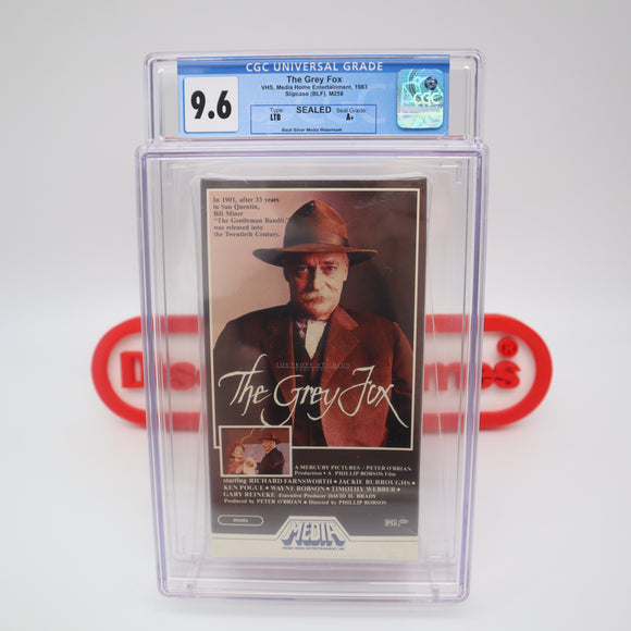 THE GREY FOX - CGC GRADED 9.6 A+! NEW & Factory Sealed with Authentic 3-Sided Seam! (VHS)