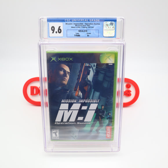 M:I MISSION: IMPOSSIBLE OPERATION SURMA - CGC GRADED 9.6 A+! NEW & Factory Sealed! (XBOX)