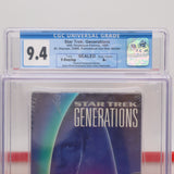 STAR TREK: GENERATIONS (PROMOTIONAL COPY!) CGC GRADED 9.4 A+! NEW & Factory Sealed with Authentic V-Overlap Seam! (VHS)