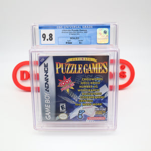 ULTIMATE PUZZLE GAMES - CGC GRADED 9.8 A++! NEW & Factory Sealed with Authentic H-Seam! (Game Boy Advance)