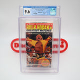 WWF CHAMPION HULK HOGAN'S GREATEST MATCHES - CGC GRADED 9.6 A++! NEW & Factory Sealed with Authentic V-Overlap Seam! (VHS)