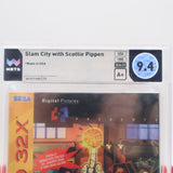 SLAM CITY with SCOTTIE PIPPEN - BULLS - WATA GRADED 9.4 A+! NEW & Factory Sealed! (Sega CD 32X)