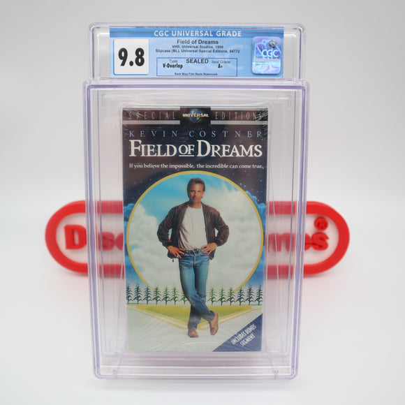 FIELD OF DREAMS - CGC GRADED 9.8 A+! NEW & Factory Sealed with Authentic V-Overlap Seam! (VHS)