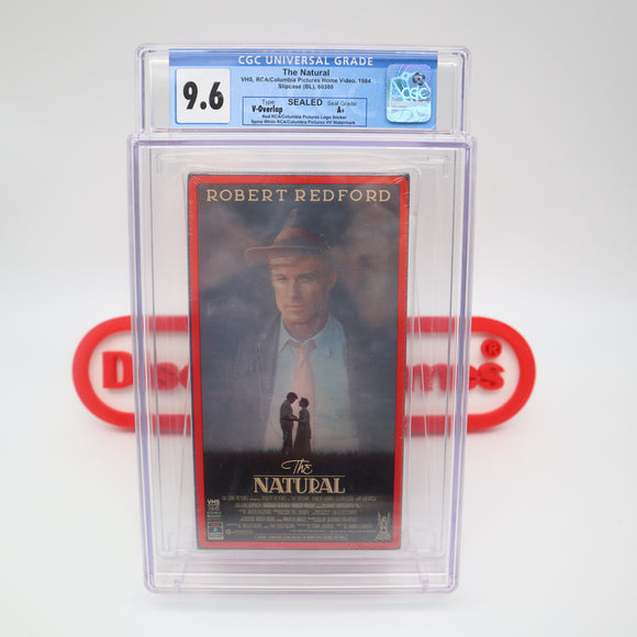 THE NATURAL - CGC GRADED 9.6 A+! NEW & Factory Sealed with Authentic V-Overlap Seam! (VHS)