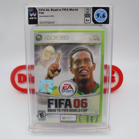 FIFA SOCCER 06 2006: ROAD TO FIFA WORLD CUP - WATA GRADED 9.6 A+! NEW & Factory Sealed! (XBox 360)