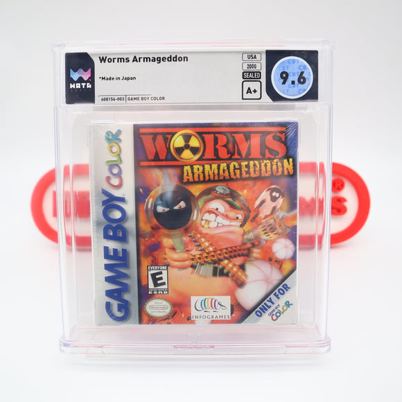 WORMS ARMAGEDDON - WATA GRADED 9.6 A+! NEW & Factory Sealed! (Game Boy Color GBC)