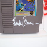 ALPHA MISSION - FRANK CIROCCO AUTOGRAPHED CARTRIDGE (THE ORIGINAL ARTIST)! Cleaned & Tested! (NES Nintendo)