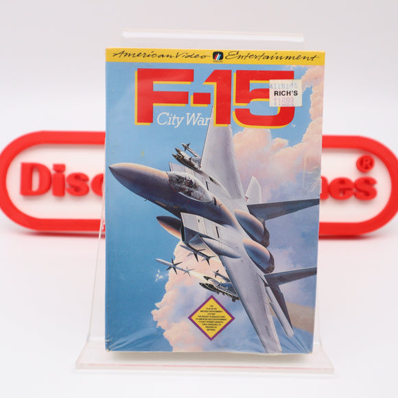F-15 CITY WAR - NEW & Factory Sealed with Authentic 3-Sided Seam! (NES Nintendo)