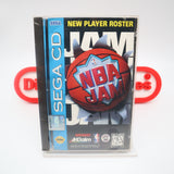 NBA JAM (THE ORIGINAL!) NEW & Factory Sealed with Authentic V-Overlap Seam! (Sega CD)