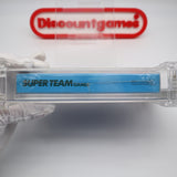 SUPER TEAM GAMES - ROUND SOQ! WATA GRADED 9.4 A! NEW & Factory Sealed with Authentic H-Seam! (NES Nintendo)