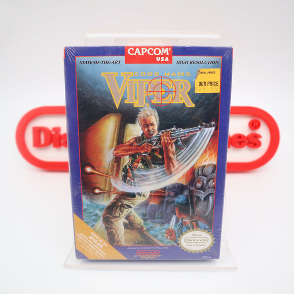 CODENAME / CODE NAME: VIPER - NEW & Factory Sealed with Authentic H-Seam! (NES Nintendo)