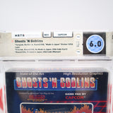 GHOSTS 'N GOBLINS - WATA GRADED 6.0 CIB with HANGTAB BOX! (NES Nintendo)