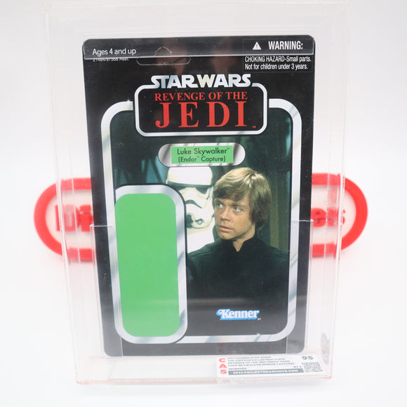 LUKE SKYWALKER ENDOR CAPTURE - PROOF CARD! CAS GRADED 95 ! UNUSED & Authentic! (Star Wars Vintage Collection)