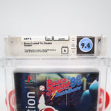 BASES LOADED '96: DOUBLE HEADER - WATA GRADED 9.4 A! NEW & Factory Sealed! (PS1 PlayStation 1) LONG BOX!