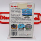RAMBO - ROUND SOQ! NEW & Factory Sealed with Authentic H-Seam! (NES Nintendo)