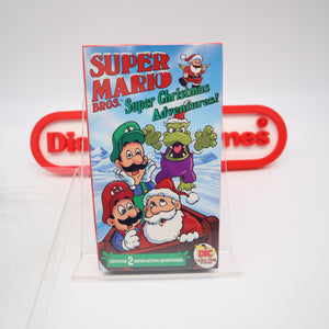 SUPER MARIO BROS. CHRISTMAS ADVENTURES! NEW & Factory Sealed with Authentic 3-Sided Seam! (VHS)