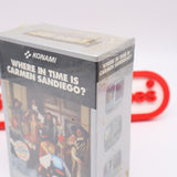 KONAMI: WHERE IN TIME IS CARMEN SANDIEGO? - NEW & Factory Sealed with Authentic 3-Sided Seam! (NES Nintendo)