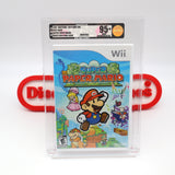 SUPER PAPER MARIO - VGA GRADED 95+ MINT GOLD UNCIRCULATED! NEW & Factory Sealed! (Nintendo WII)