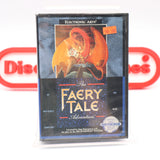 THE FAERY TALE ADVENTURE - NEW & Factory Sealed with Authentic 3-Sided Seam! (Sega Genesis)