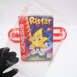 RISTAR - Sealed with 3-Sided Seam, but likely not original seal! MINT CIB!?! (Sega Genesis)