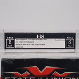 XXX: STATE OF THE UNION - IGS GRADED 8 BOX & 8 SEAL! NEW & Factory Sealed with Authentic V-Overlap Seam! (VHS)