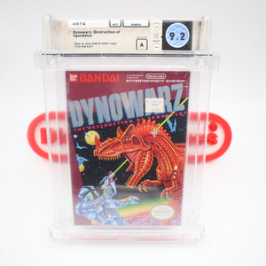 DYNOWARZ / DINO WARS: DESTRUCTION OF SPONDYLUS - WATA GRADED 9.2 A! NEW & Factory Sealed with Authentic H-Seam! (NES Nintendo)