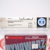 DYNOWARZ / DINO WARS: DESTRUCTION OF SPONDYLUS - WATA GRADED 9.2 A! NEW & Factory Sealed with Authentic H-Seam! (NES Nintendo)