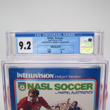 NASL SOCCER - CGC GRADED 9.2 A! NEW & Factory Sealed! (Intellivision)